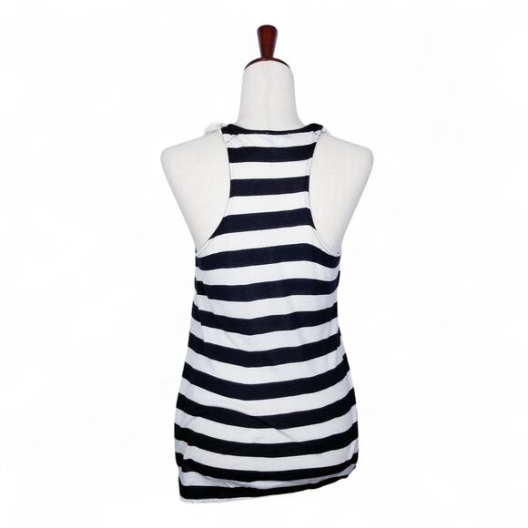 WITCHERY Black & White Viscose Nautical Knot Tank 202350 - Size Small - Picture 4 of 6